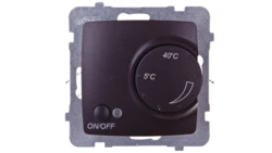 KARO Regulator temperatury /czujnik podłogowy/ czekoladowy metalik RTP-1S/m/40