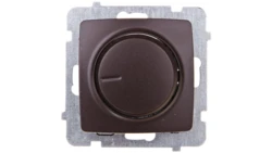 KARO Ściemniacz przyciskowo-obrotowy /żarowy i halogenowy/ czekoladowy metalik ŁP-8S/m/40