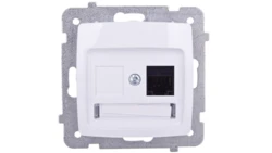 KARO Gniazdo komputerowe pojedyncze RJ45 kat.5e MMC białe GPK-1S/K/m/00