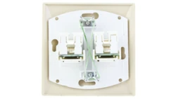 AKCENT Gniazdo komputerowe podwójne RJ45 kat.5e FOREX beżowe GPK-2A/F/01