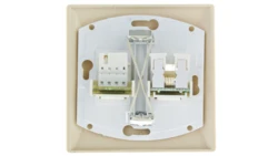 AKCENT Gniazdo teleinformatyczne RJ45 + RJ11 beżowe GPKT-A/F/01