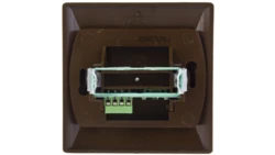 AKCENT Gniazdo telefoniczne podwójne RJ11 równoległe brązowe GPT-2AR/24