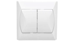 AKCENT Łącznik schodowy podwójny biały ŁP-10A/00