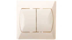 AKCENT Łącznik schodowy podwójny z podświetleniem beżowy ŁP-10AS/01