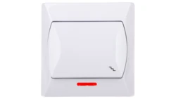 AKCENT Łącznik schodowy z podświetleniem biały ŁP-3AS/00