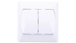 AKCENT Łącznik schodowy + pojedynczy biały ŁP-9A/00