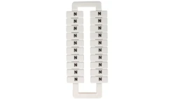 Oznacznik do złączek (EURO) 2,5-70mm2 /N/ biały 43192 /1 blister=20 szt/