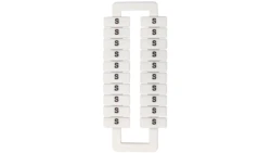 Oznacznik do złączek (EURO) 2,5-70mm2 /S/ biały 43192/1 blister=20 szt/