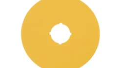 Tabliczka opisowa żółta okrągła fi90 bez nadruku M22-XAK 216464