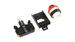 Lampka sygnalizacyjna 22mm czerwona 230V AC żarówka ST22-LC-230-BA9S.